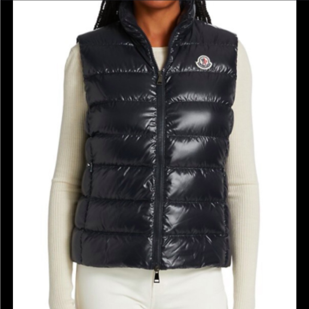 Moncler Black Shiny Vest Size (2)
